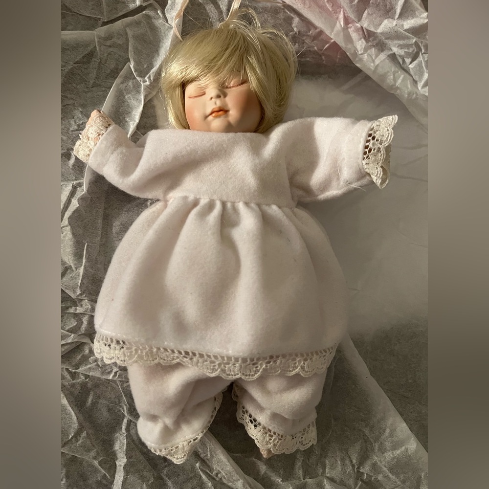 Rare - A Pauline Bjonness Jacobsen Design - 8” Sleeping Baby Doll
